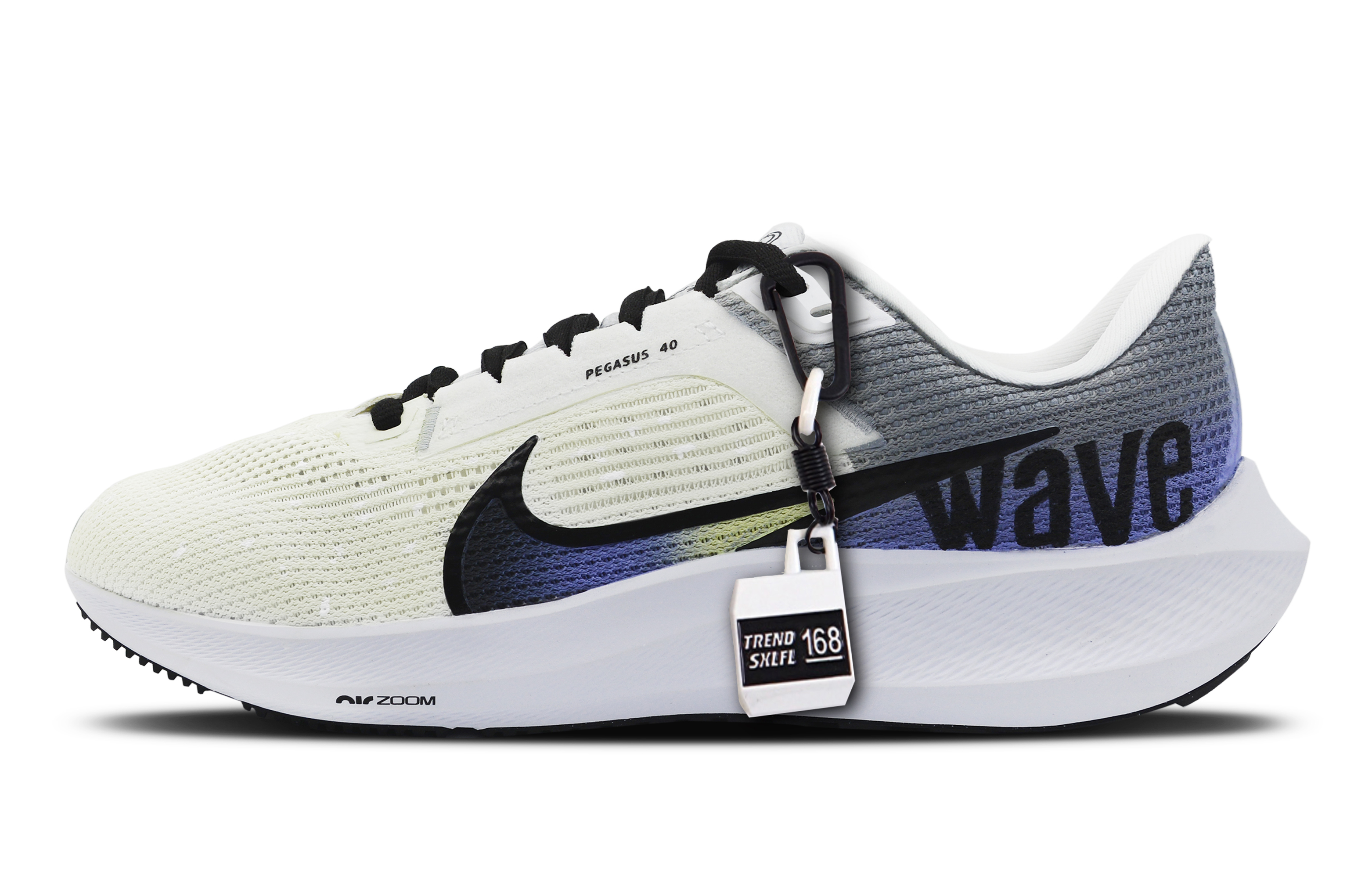 [Custom Shoes] Nike Air Force Zoom Low Grey Yellow 'Dynamic Gradient Retro Simple Graffiti Splatter'