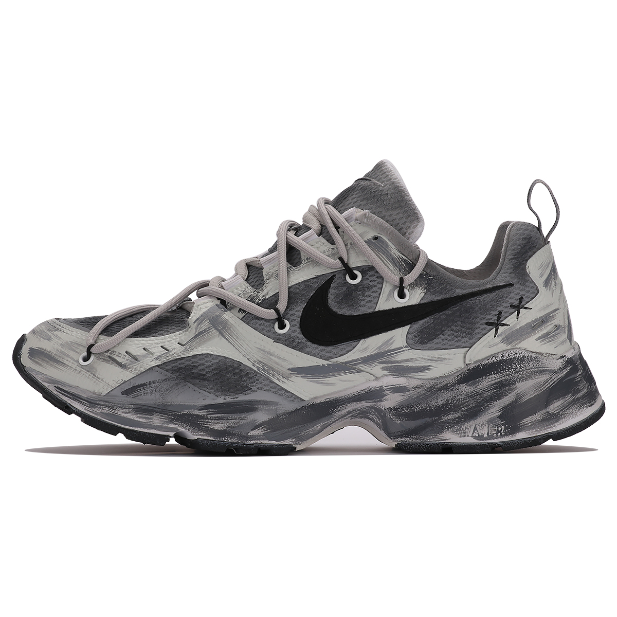 Order [Kasut Tersuai] Nike Air Heights 'Hitam Ribut' AT4522-101(TeamThree-废土风SBOX)