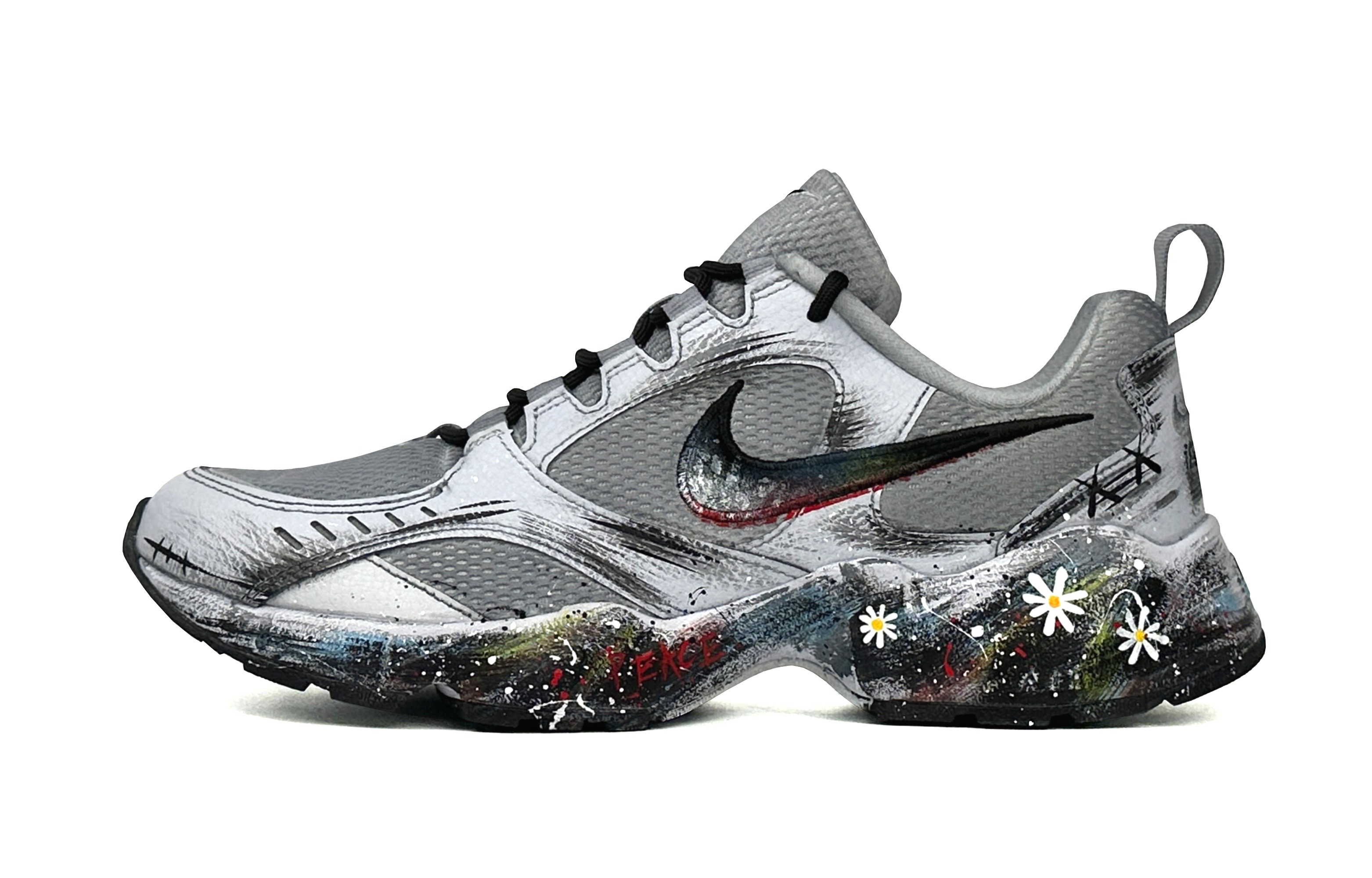 [Custom Shoes] Nike Air Heights 'Graffiti Grey-Black'