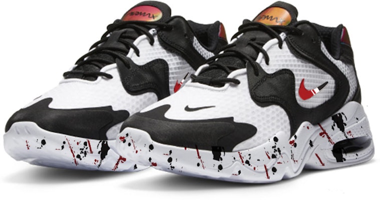 나이키 에어 맥스 2X '화이트 레드 블랙 플루이드 그래피티' (커스텀) CK2943-100(Team56-流体泼墨) Lookbook 나이키 에어 맥스 2X '화이트 레드 블랙 플루이드 그래피티' (커스텀) CK2943-100(Team56-流体泼墨)