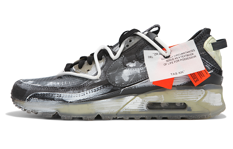 Buy 나이키 에어맥스 90 '블랙 화이트' (커스텀) DH2973-001(Team24-男女款粉刷艺术家)