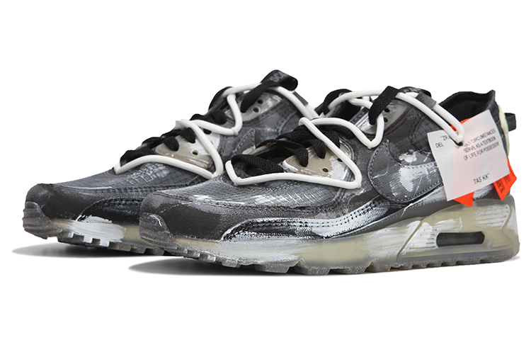 Lookbook 나이키 에어맥스 90 '블랙 화이트' (커스텀) DH2973-001(Team24-男女款粉刷艺术家)