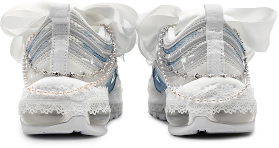【訂製球鞋】Nike Air Max 97 壹心製造 星辰大海 歐根紗蝴蝶結 秀禾芭蕾 珍珠配件 低筒 生活休閒鞋 男女同款 藍白漸變 Purchase 【訂製球鞋】Nike Air Max 97 壹心製造 星辰大海 歐根紗蝴蝶結 秀禾芭蕾 珍珠配件 低筒 生活休閒鞋 男女同款 藍白漸變