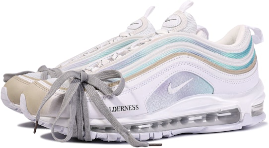 【定製球鞋】Nike Air Max 97 達文西定製 荒野海洋 解構 簡約 百搭 低筒 跑步鞋 男女同款 白藍 Shop 【定製球鞋】Nike Air Max 97 達文西定製 荒野海洋 解構 簡約 百搭 低筒 跑步鞋 男女同款 白藍