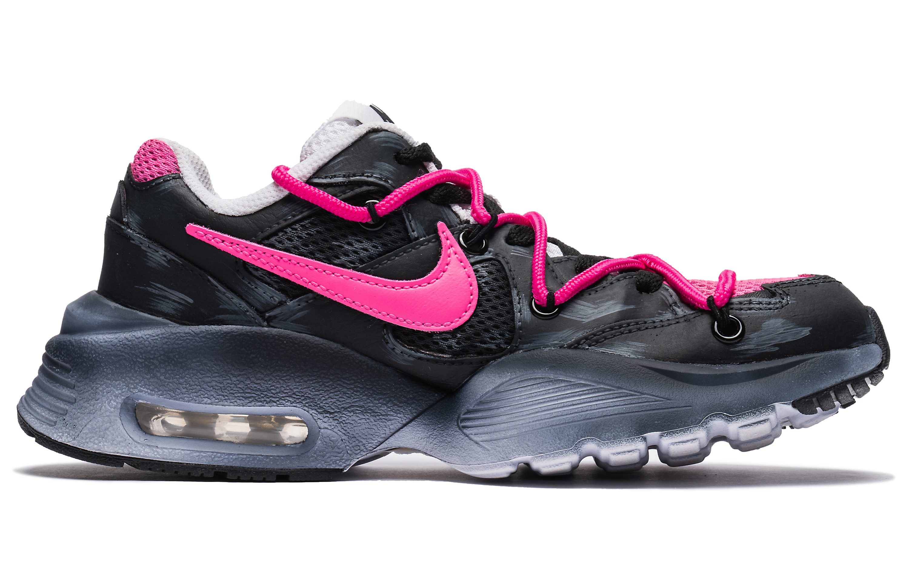 Order [Kasut Custom] Nike Air Max Fusion 'Hitam Retro' CJ1671-100(TeamB-热烈的心)