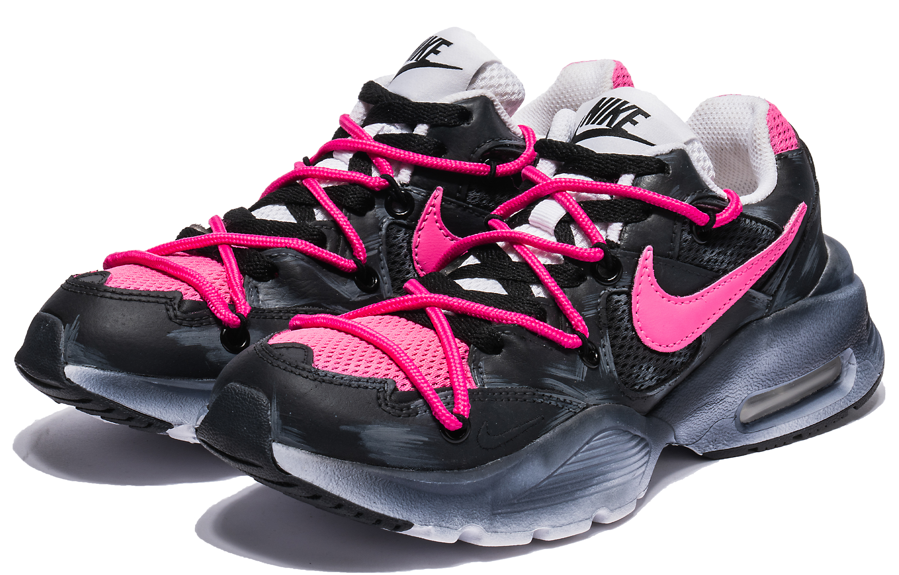 Lookbook [Kasut Custom] Nike Air Max Fusion 'Hitam Retro' CJ1671-100(TeamB-热烈的心)