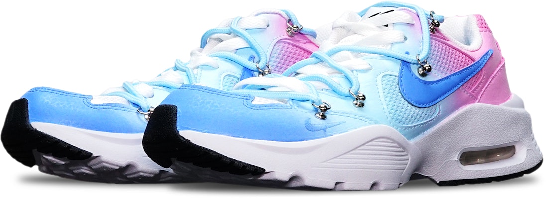 【訂製球鞋】 Nike Air Max Fusion 氣墊 耐磨 棉花糖 三色漸變 解構雙鞋帶 低筒 跑步鞋 男款 紅藍 Lookbook 【訂製球鞋】 Nike Air Max Fusion 氣墊 耐磨 棉花糖 三色漸變 解構雙鞋帶 低筒 跑步鞋 男款 紅藍