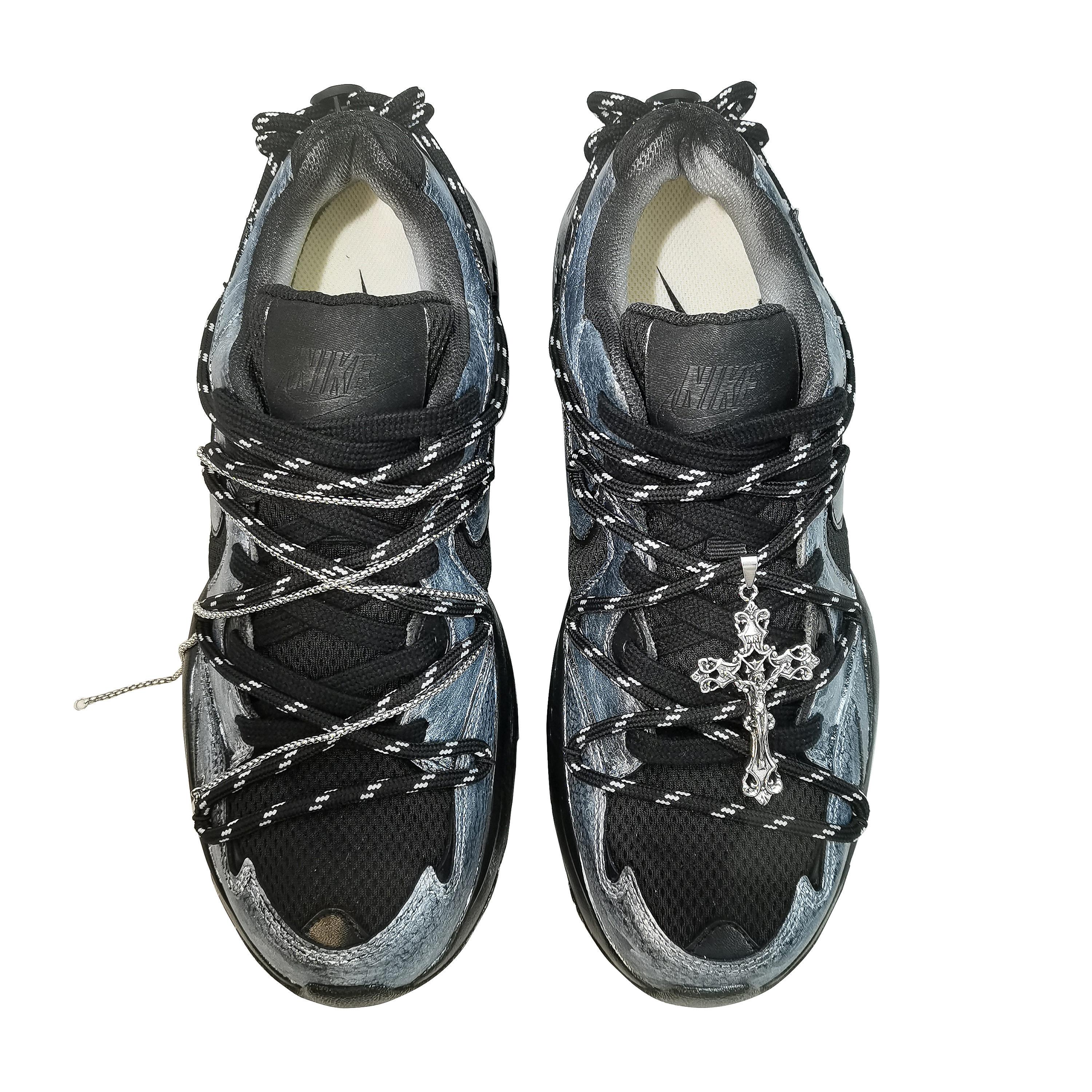 Shop [定制鞋] 耐克Air Max Fusion '金属解构黑银' CJ1670-102-478334