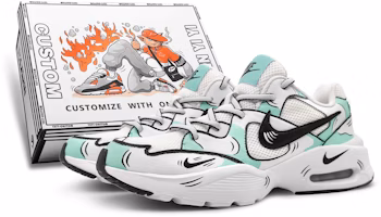 【自訂球鞋】Nike Air Max Fusion 壹心製造 未來次元 二次元 特別禮盒 線條輪廓 低筒 生活休閒鞋 男款 綠白 Buy 【自訂球鞋】Nike Air Max Fusion 壹心製造 未來次元 二次元 特別禮盒 線條輪廓 低筒 生活休閒鞋 男款 綠白