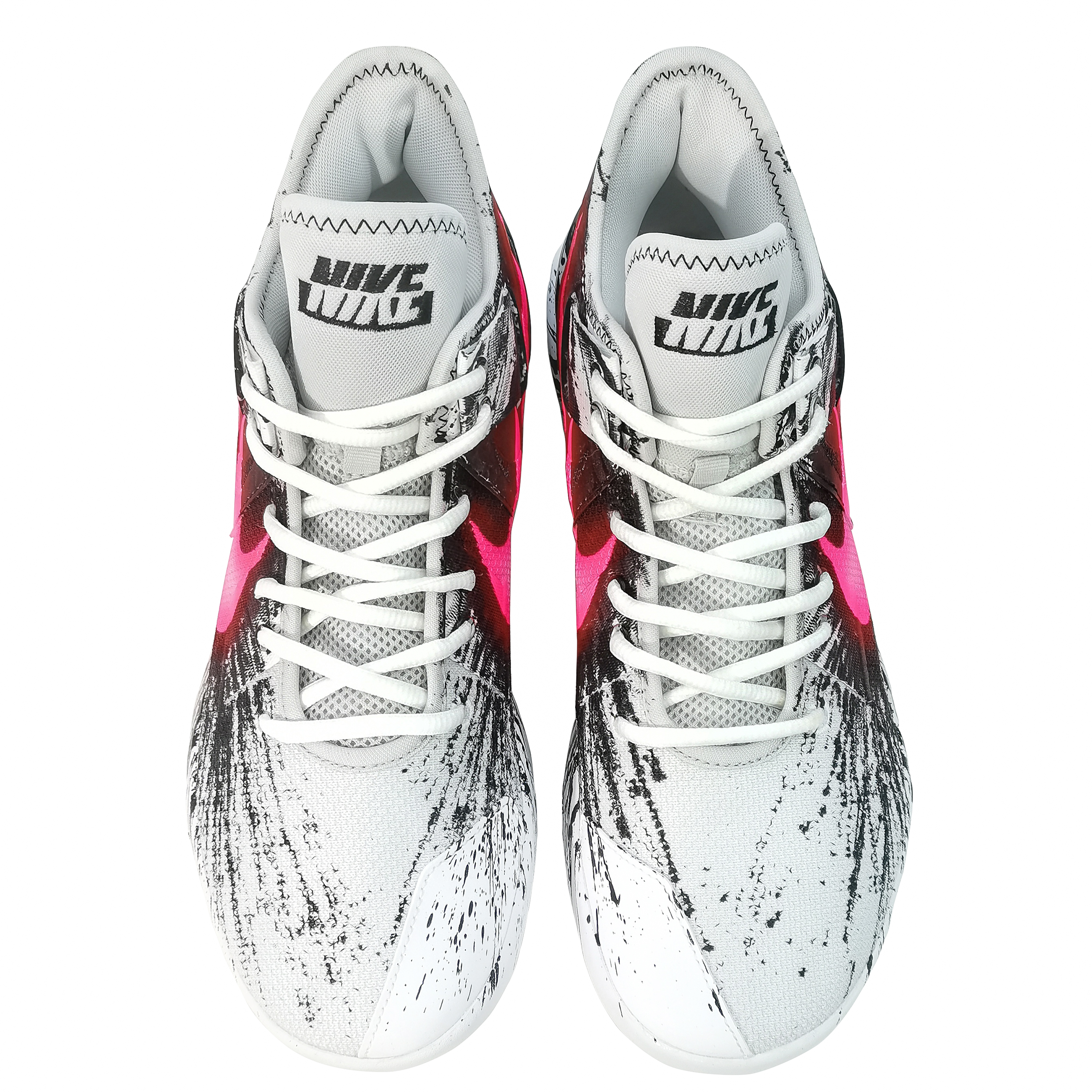 Shop [Sepatu Kustom] Nike Air Max Impact 2 'Retro Hitam Putih Merah Muda' CQ9382-100-486749