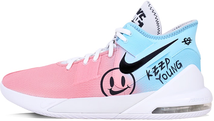 【定制球鞋】Nike Air Max Impact 2 夏日繽紛 高筒 實戰籃球鞋 漸變 塗鴉 高筒 籃球鞋 男款 粉藍 Buy 【定制球鞋】Nike Air Max Impact 2 夏日繽紛 高筒 實戰籃球鞋 漸變 塗鴉 高筒 籃球鞋 男款 粉藍