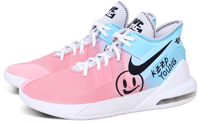 【定制球鞋】Nike Air Max Impact 2 夏日繽紛 高筒 實戰籃球鞋 漸變 塗鴉 高筒 籃球鞋 男款 粉藍 Lookbook 【定制球鞋】Nike Air Max Impact 2 夏日繽紛 高筒 實戰籃球鞋 漸變 塗鴉 高筒 籃球鞋 男款 粉藍