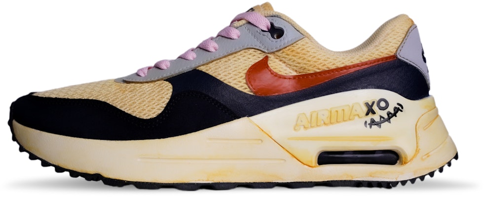 【定制鞋】耐克 Air Max SYSTM '涂鸦笑脸黑红' DM9537-102(Team71-做旧黑白红) Buy 【定制鞋】耐克 Air Max SYSTM '涂鸦笑脸黑红' DM9537-102(Team71-做旧黑白红)