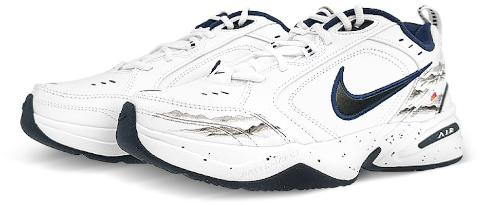 【定制球鞋】Nike Air Monarch 4 球場精靈 水墨 日出 休閒 低幫 老爹鞋 男女同款 黑白 Lookbook 【定制球鞋】Nike Air Monarch 4 球場精靈 水墨 日出 休閒 低幫 老爹鞋 男女同款 黑白