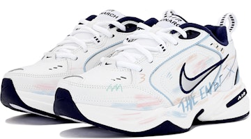 【訂製球鞋】 Nike Air Monarch 4 學院風 彩色塗鴉風 低幫 復古老爹鞋 男女同款 白 Lookbook 【訂製球鞋】 Nike Air Monarch 4 學院風 彩色塗鴉風 低幫 復古老爹鞋 男女同款 白