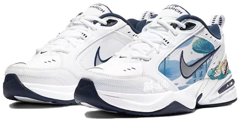 【訂製球鞋】Nike Air Monarch 4 輕雲出巖 青藍冰水 步步生蓮 減震防滑耐磨包裹性支撐抗衝擊 低筒 老爹鞋 男女同款 藍白 Shop 【訂製球鞋】Nike Air Monarch 4 輕雲出巖 青藍冰水 步步生蓮 減震防滑耐磨包裹性支撐抗衝擊 低筒 老爹鞋 男女同款 藍白