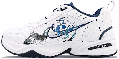 【訂製球鞋】Nike Air Monarch 4 球場精靈 四大神獸之青龍 低筒 老爸鞋 男女通款 藏藍 Buy 【訂製球鞋】Nike Air Monarch 4 球場精靈 四大神獸之青龍 低筒 老爸鞋 男女通款 藏藍