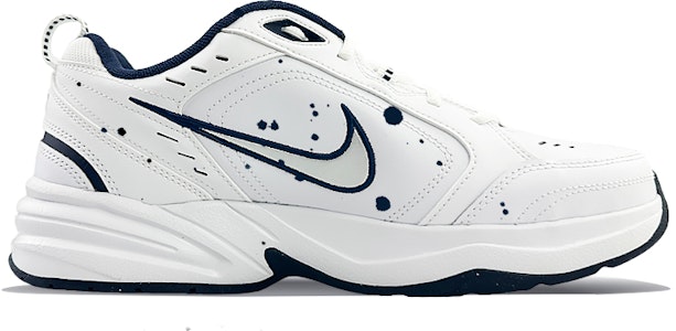 【訂製球鞋】Nike Air Monarch 4 球場精靈 四大神獸之青龍 低筒 老爸鞋 男女通款 藏藍 Lookbook 【訂製球鞋】Nike Air Monarch 4 球場精靈 四大神獸之青龍 低筒 老爸鞋 男女通款 藏藍