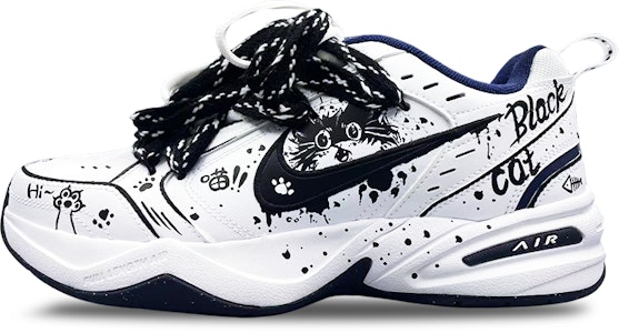 Zapatillas Nike Air Monarch 4 'Black Cat White Navy' 415445-102(Team75-喵喵驾到男女同款黑白) Buy Zapatillas Nike Air Monarch 4 'Black Cat White Navy' 415445-102(Team75-喵喵驾到男女同款黑白)