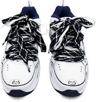 【訂製球鞋】Nike Air Monarch 4 White Navy喵喵來臨 黑貓 墨點 特殊鞋帶 潮流 低筒 爸爸鞋 男女同款 黑白 Purchase 【訂製球鞋】Nike Air Monarch 4 White Navy喵喵來臨 黑貓 墨點 特殊鞋帶 潮流 低筒 爸爸鞋 男女同款 黑白