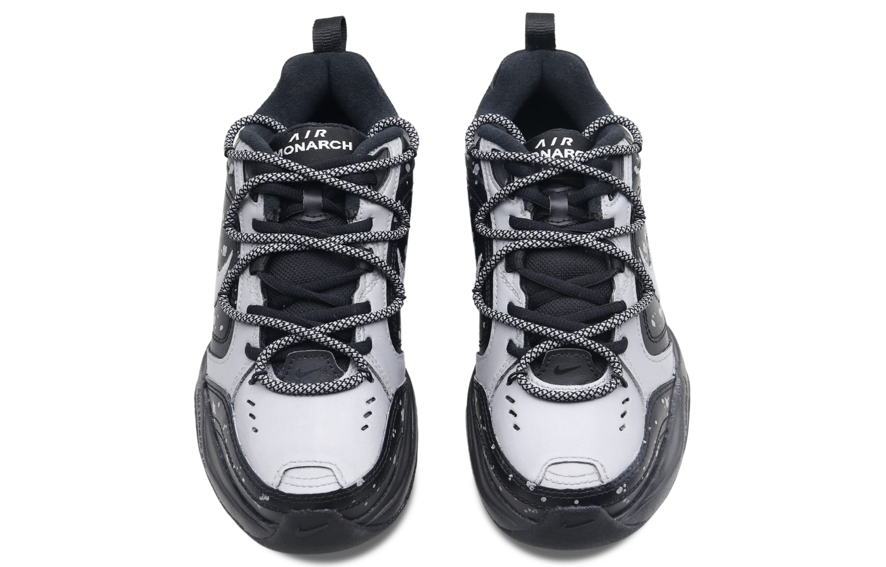 [Custom Shoes] Nike Air Monarch 4 'Black Coastal Splash Art RF Laces' 圖 4