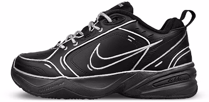 【定製球鞋】 Nike Air Monarch 4 黑武士 二維線條 酷炫暗黑 極簡風 低筒 老人鞋 男女款 黑灰 Buy 【定製球鞋】 Nike Air Monarch 4 黑武士 二維線條 酷炫暗黑 極簡風 低筒 老人鞋 男女款 黑灰