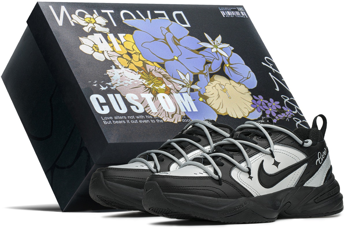 custom-shoes-nike-air-monarch-4-black-silver-415445-001-team-a-s-box