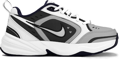 【カスタムシューズ】ナイキ エア モナーク 4『ブラック ホワイト』 415445-102(TeamS-经典黑灰爱心S-BOX) Order 【カスタムシューズ】ナイキ エア モナーク 4『ブラック ホワイト』 415445-102(TeamS-经典黑灰爱心S-BOX)