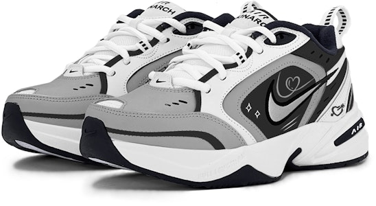 나이키 에어 모나크 4 '블랙 화이트' (커스텀) 415445-102(TeamS-经典黑灰爱心S-BOX) Lookbook 나이키 에어 모나크 4 '블랙 화이트' (커스텀) 415445-102(TeamS-经典黑灰爱心S-BOX)