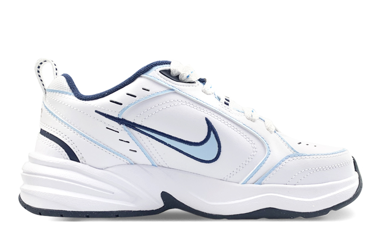 Lookbook [定制鞋] 耐克 Air Monarch 4 '黑白蓝奶猫' 415445-102(Team102-M4牛奶猫)