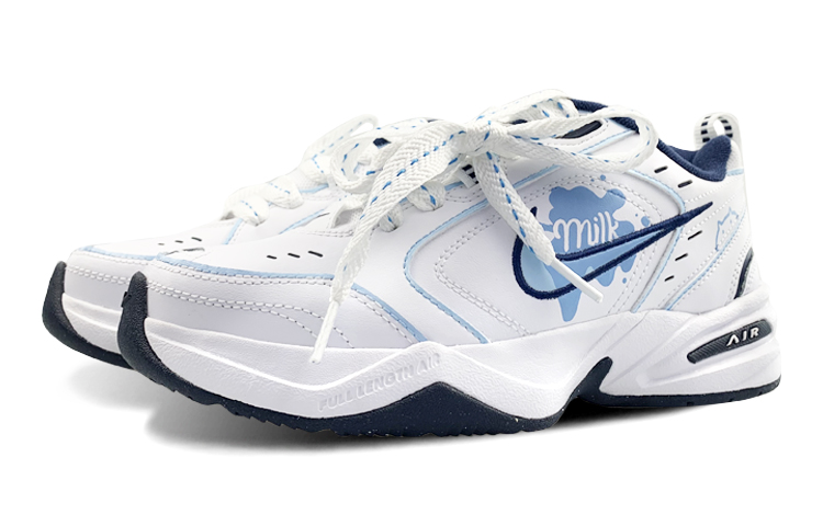 Shop [定制鞋] 耐克 Air Monarch 4 '黑白蓝奶猫' 415445-102(Team102-M4牛奶猫)