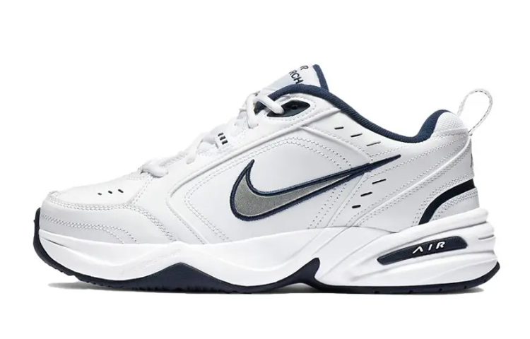 Cheap [定制鞋] 耐克 Air Monarch 4 '黑白蓝奶猫' 415445-102(Team102-M4牛奶猫)