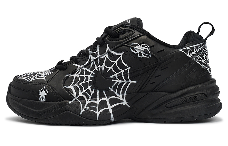 Buy 나이키 에어 모나크 4 '블랙 화이트 스파이더' (커스텀) 415445-001(TeamI-男女同款黑白蜘蛛K黑白)