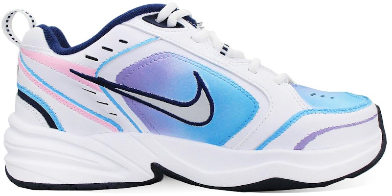 나이키 에어 모나크 4 "사이버 뮤직" (블루/퍼플/핑크) 415445-102(Team123-赛博音乐) Lookbook 나이키 에어 모나크 4 "사이버 뮤직" (블루/퍼플/핑크) 415445-102(Team123-赛博音乐)