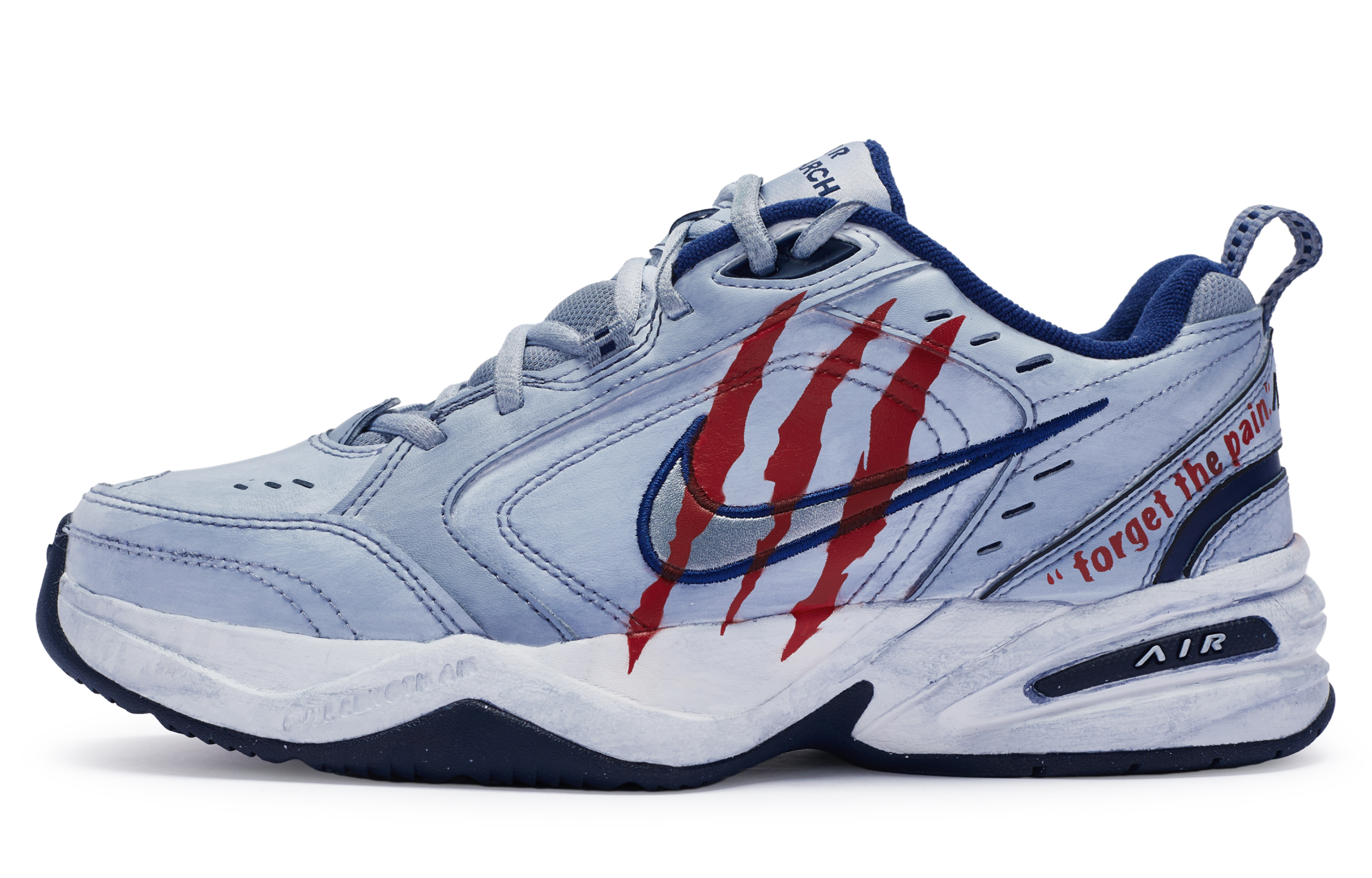 Buy [定制鞋] Nike Air Monarch 4 '蓝红老爹鞋' 415445-102(TeamR-男女同款魔爪)