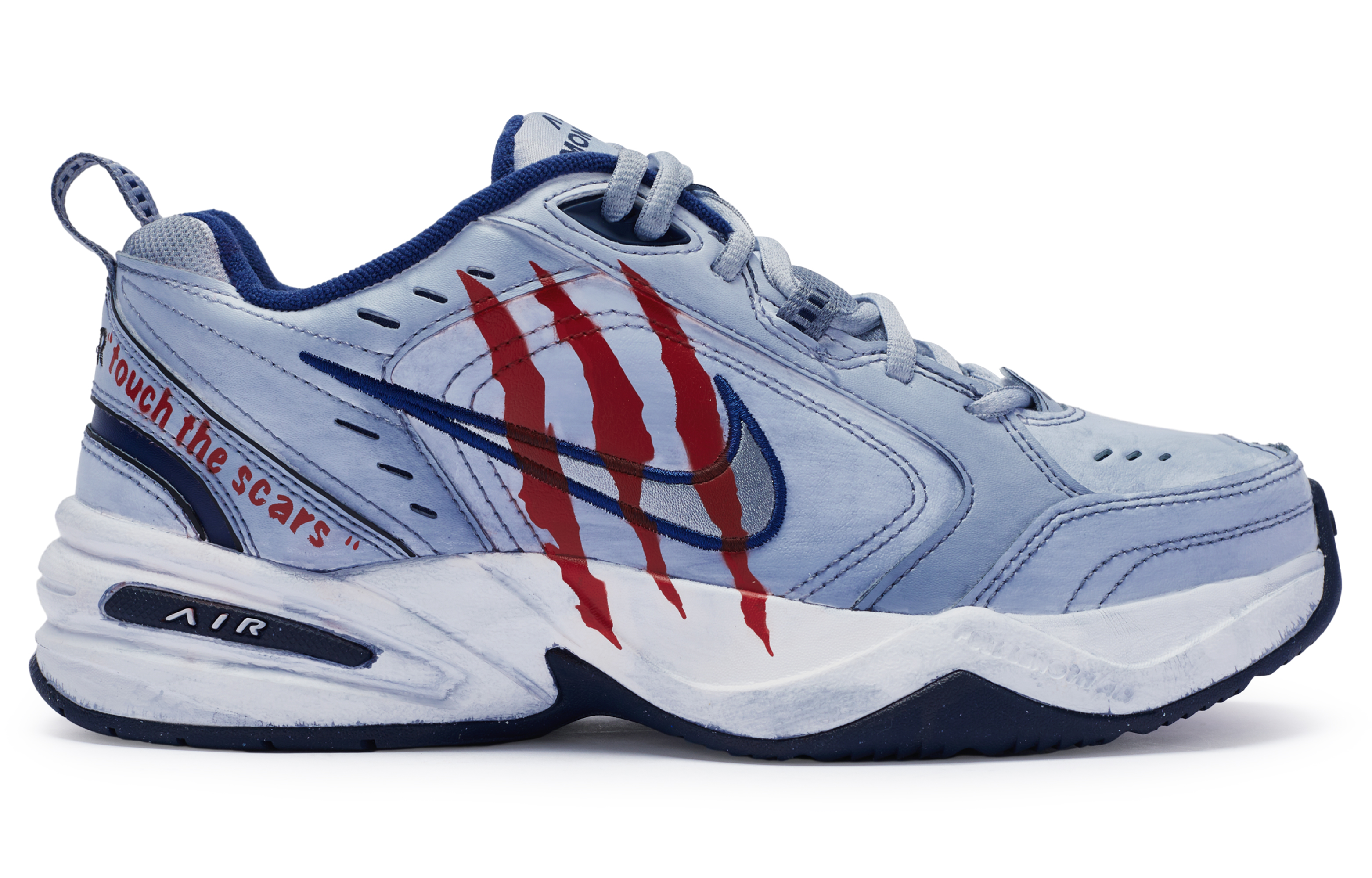 [Custom Shoes] Nike Air Monarch 4 'Blue Red Daddy' 圖 2
