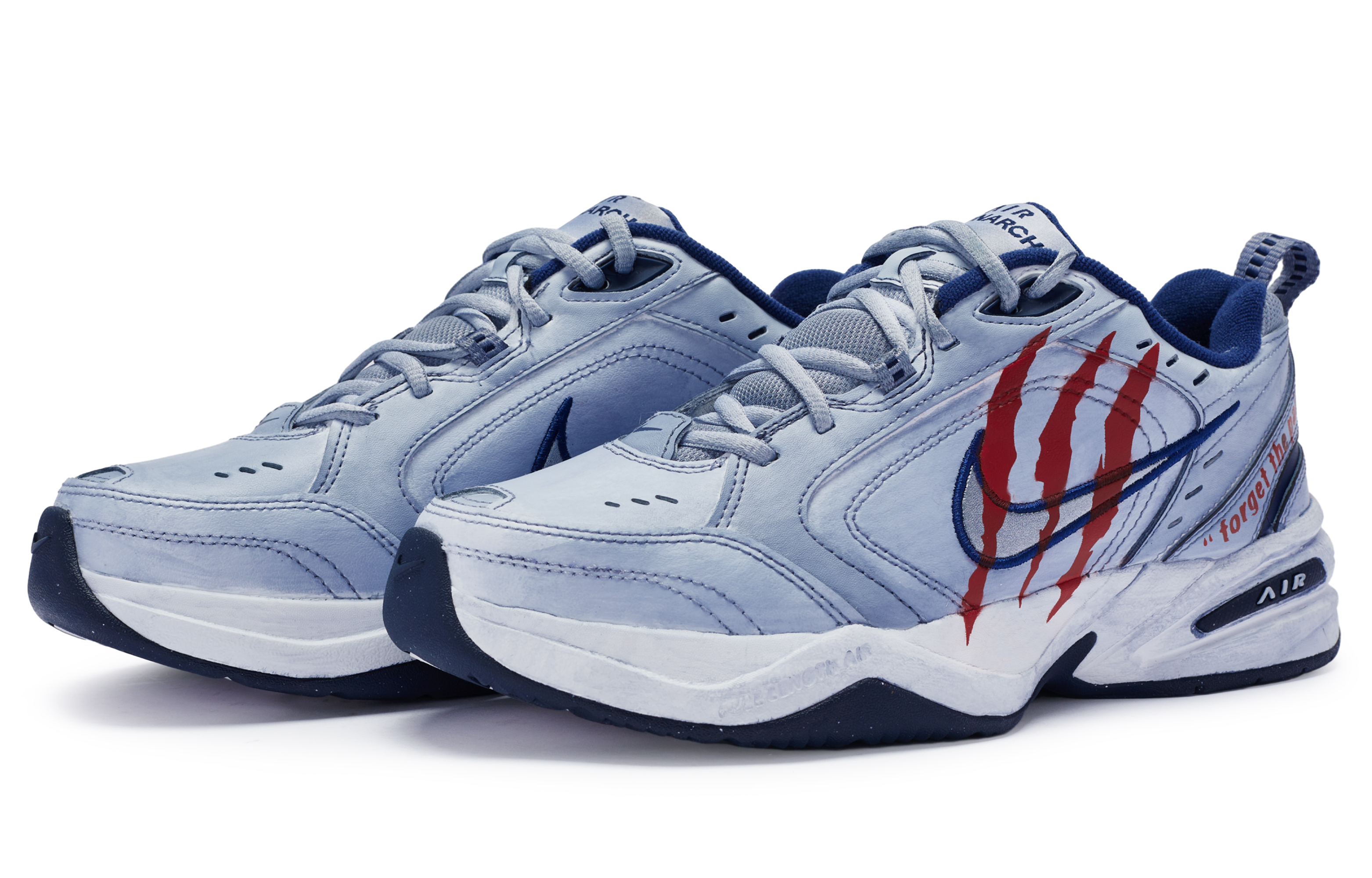 [Custom Shoes] Nike Air Monarch 4 'Blue Red Daddy' 圖 4