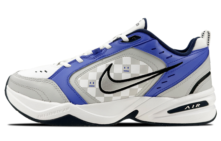 Buy [Zapatos Personalizados] Nike Air Monarch 4 'Azul-Gris a Cuadros' 415445-102(Team叁-通用moh棋盘S-BOX)
