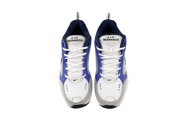 Shop [Zapatos Personalizados] Nike Air Monarch 4 'Azul-Gris a Cuadros' 415445-102(Team叁-通用moh棋盘S-BOX)