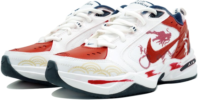 Zapatillas Personalizadas Nike Air Monarch 4 'Dragón Chino Blanco Azul' 415445-102(Team113-矫若惊龙) Shop Zapatillas Personalizadas Nike Air Monarch 4 'Dragón Chino Blanco Azul' 415445-102(Team113-矫若惊龙)