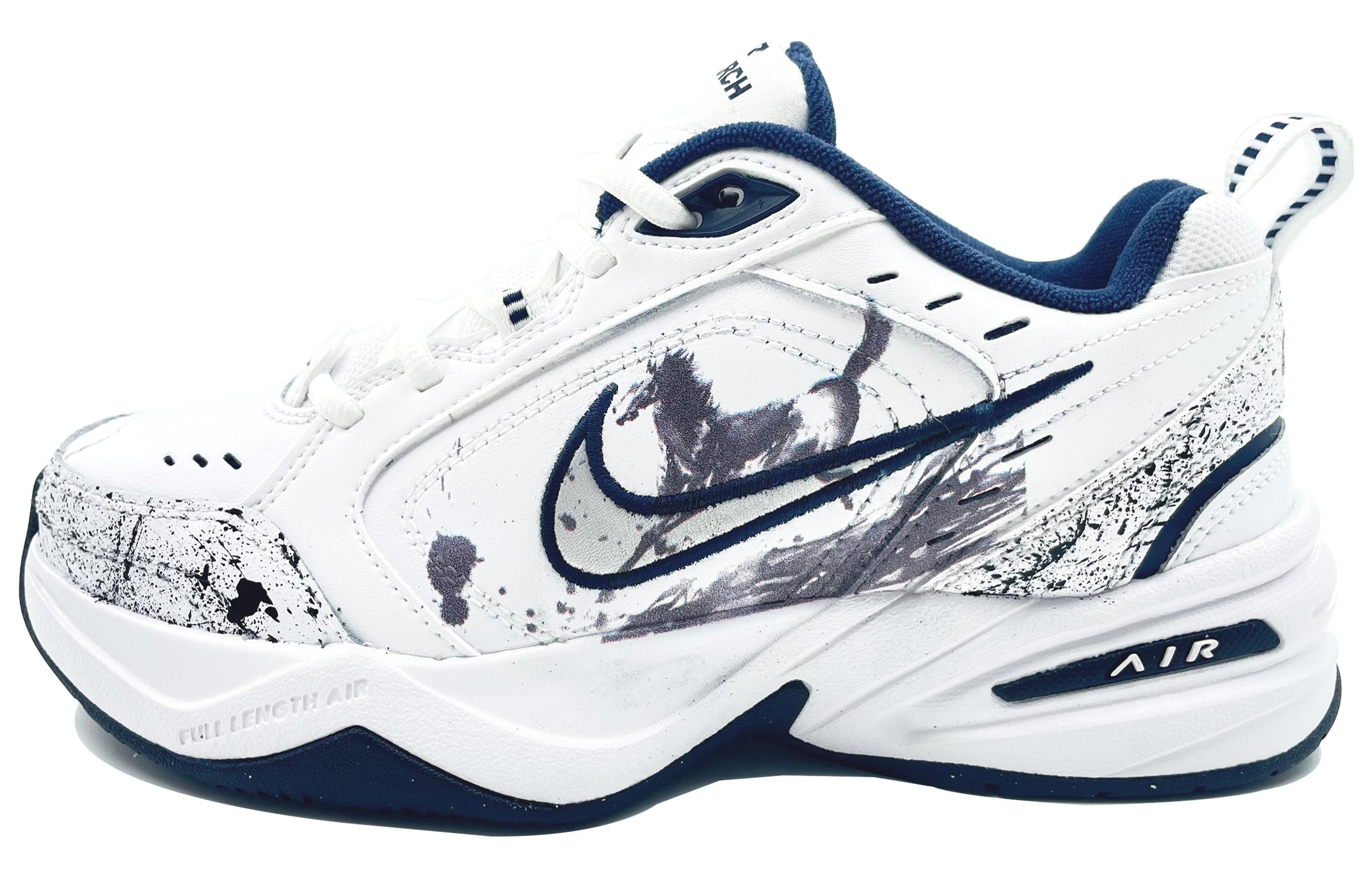 [Custom Shoes] Nike Air Monarch 4 'Chinese Ink Zodiac Horse'