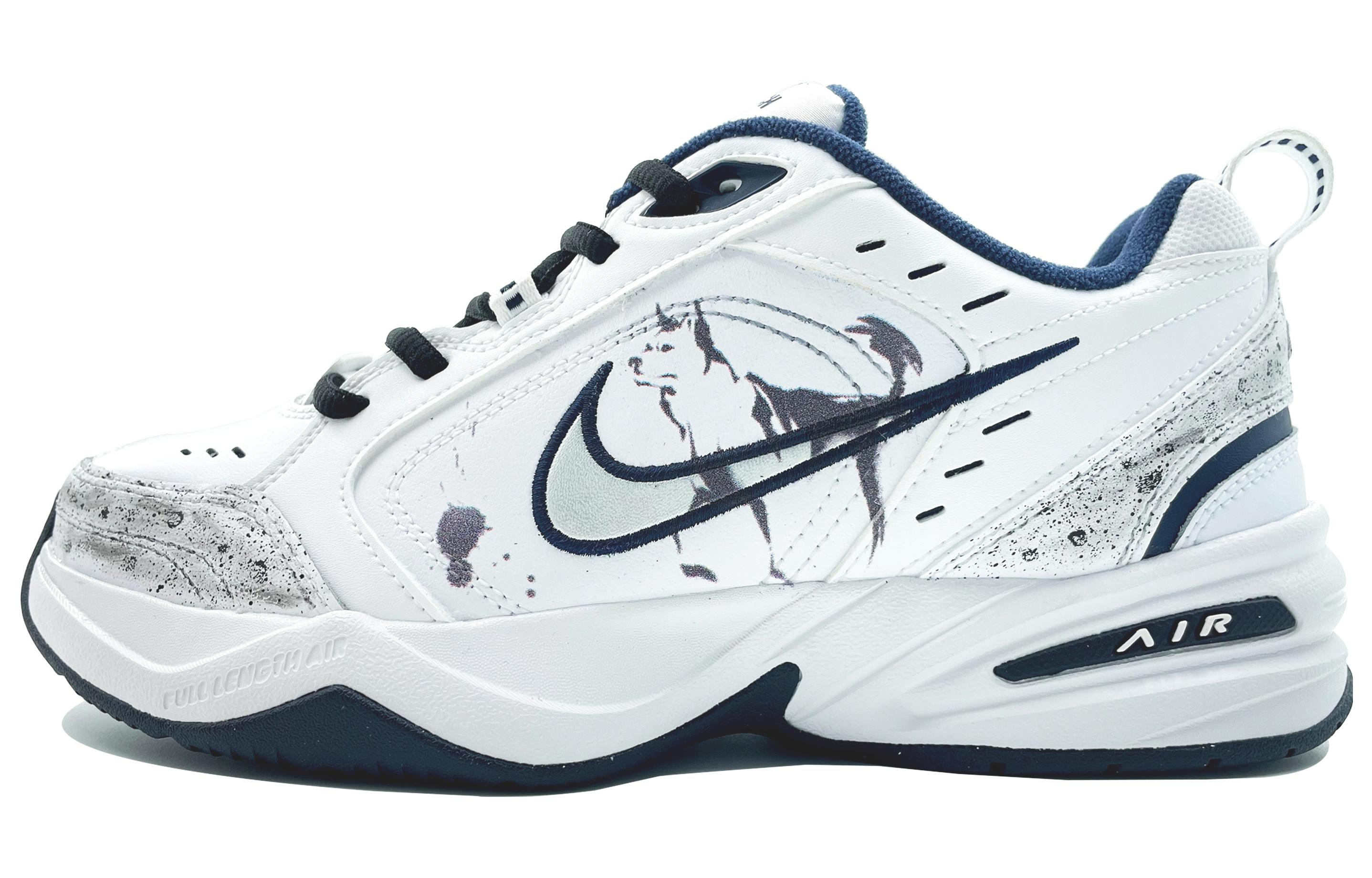 Buy Custom Shoes Nike Air Monarch 4 Chinese Water Ink Zodiac Dog Novelship