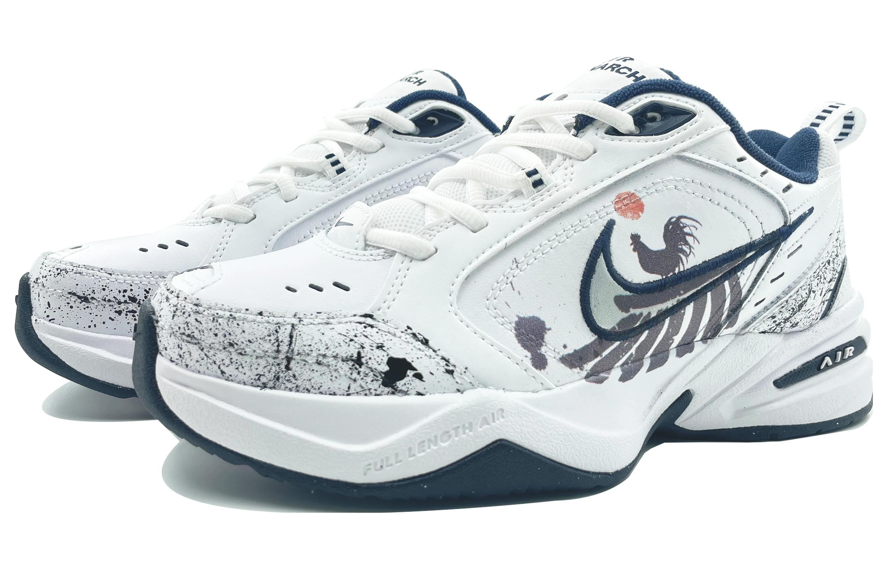 [Custom Shoes] Nike Air Monarch 4 'Chinese Zodiac Rooster - Ink Style' 圖 3