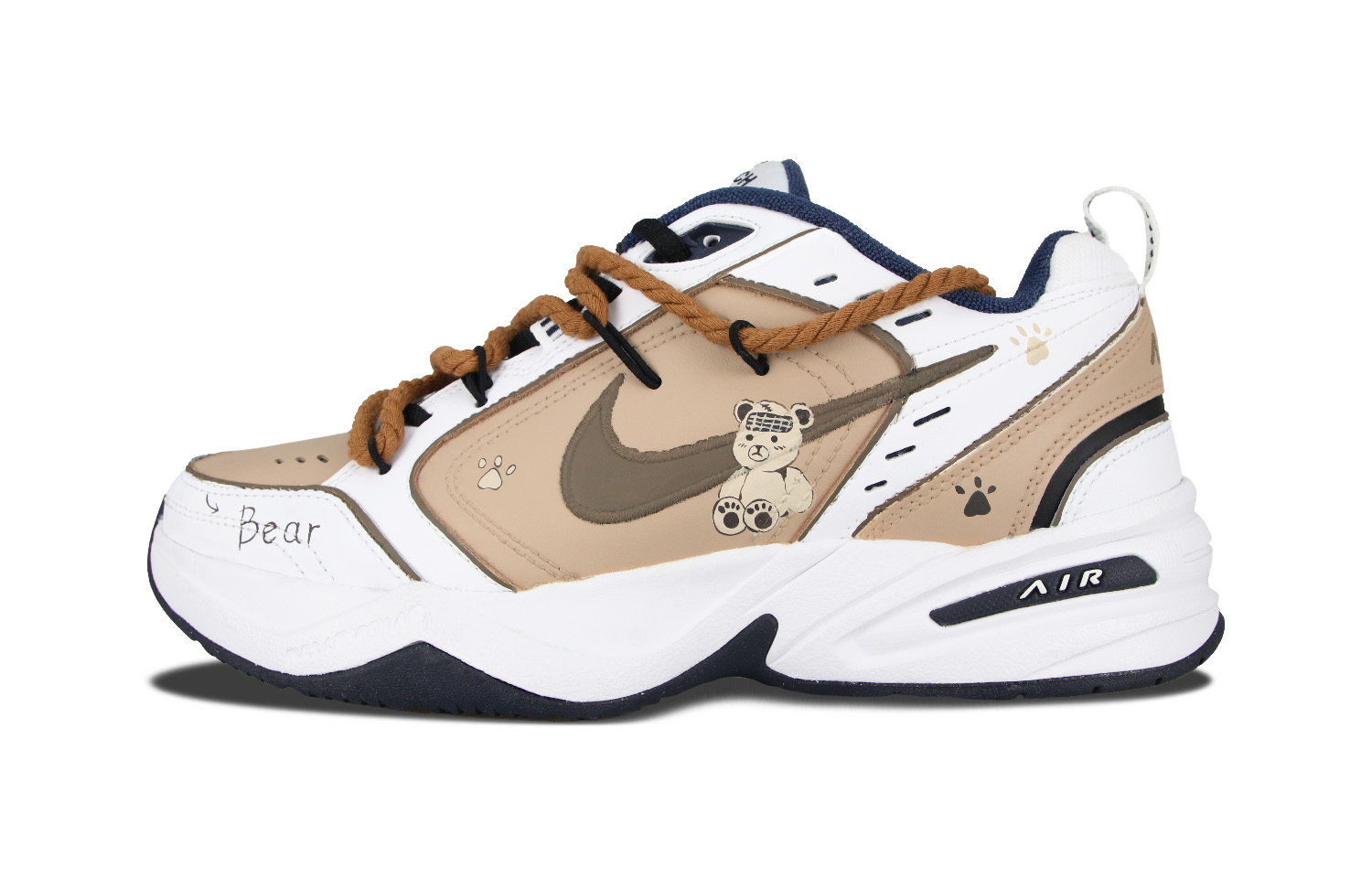 Buy [Custom Shoes] Nike Air Monarch 4 'Chocolate Teddy Merlot'