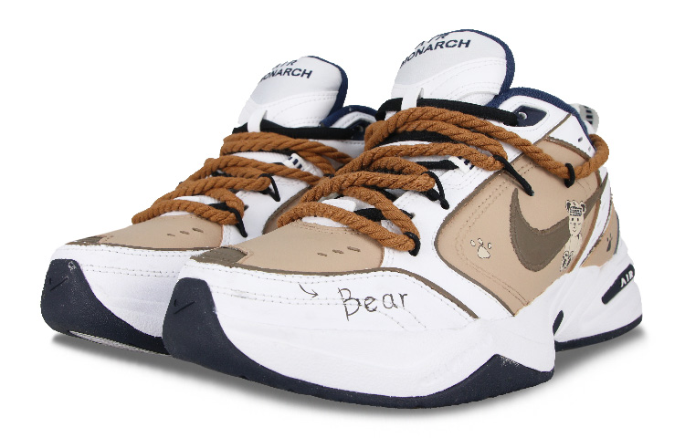 Lookbook [Custom Shoes] Nike Air Monarch 4 'Chocolate Teddy Merlot'