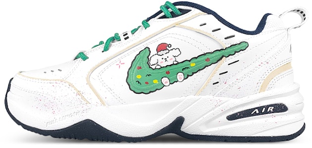 【客製化球鞋】Nike Air Monarch 4 白藍 禮盒 聖誕小狗 小紅帽 復古 出逃日記 低幫 老爹鞋 男女同款 白綠 Buy 【客製化球鞋】Nike Air Monarch 4 白藍 禮盒 聖誕小狗 小紅帽 復古 出逃日記 低幫 老爹鞋 男女同款 白綠