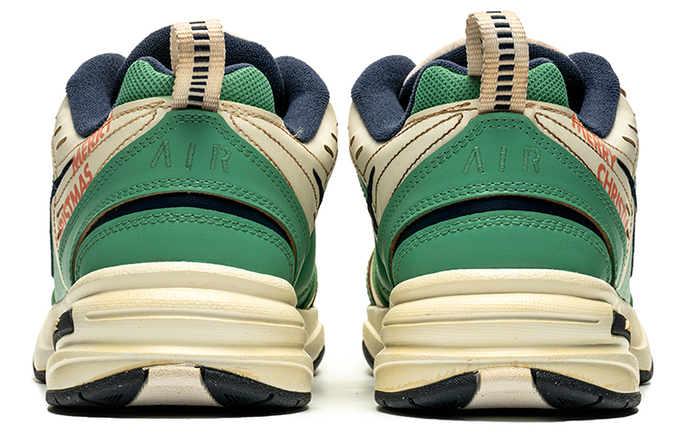 Shop [Kasut Custom] Nike Air Monarch 4 'Krismas Putih-Hijau' 415445-102(TeamB-男女款圣诞白绿)