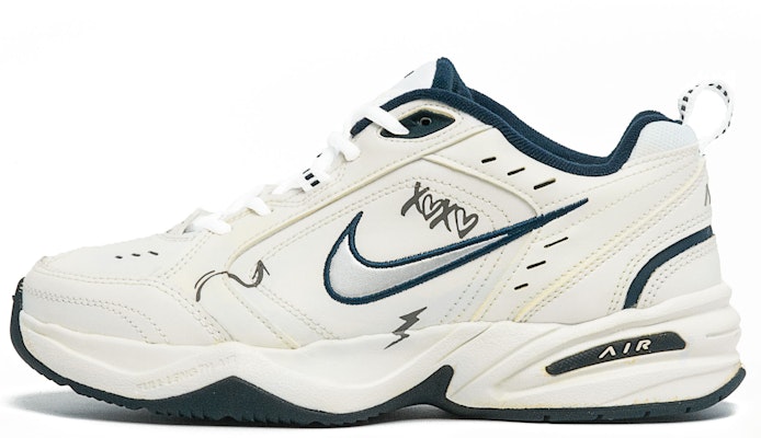 【定制球鞋】 Nike Air Monarch 4 浸染塗鴉 做舊 情侶 復古舒適百搭 低筒 板鞋 男女同款 米白 Buy 【定制球鞋】 Nike Air Monarch 4 浸染塗鴉 做舊 情侶 復古舒適百搭 低筒 板鞋 男女同款 米白