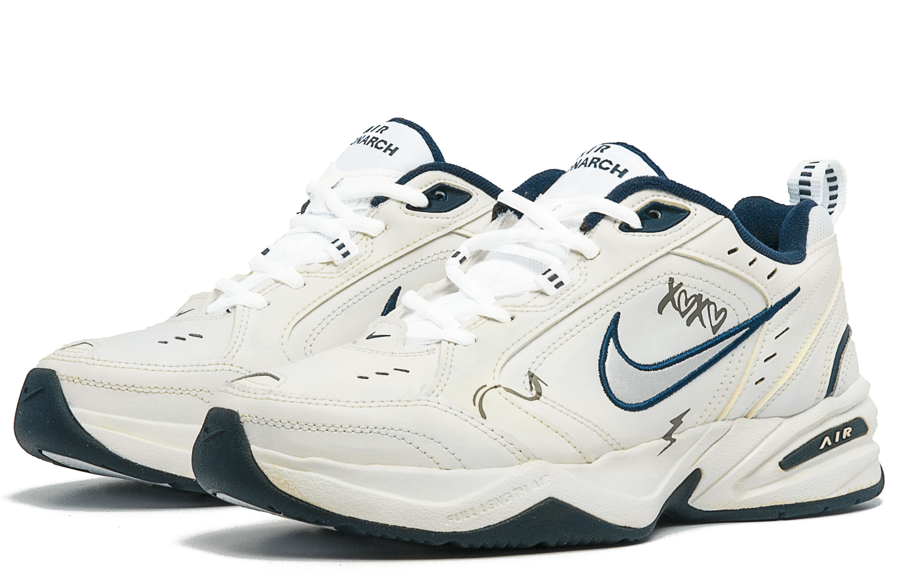 [Custom Shoes] Nike Air Monarch 4 'Custom Graffiti Vintage Beige' 圖 3