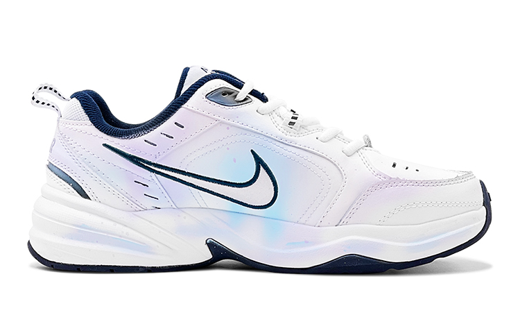 Order [Zapatillas Personalizadas] Nike Air Monarch 4 'Azul Ciberpunk-Blanco' 415445-102(TeamS-炫彩缤纷老爹S-BOX)